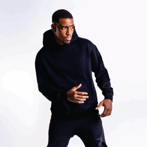 Sweat à capuche noir de qualité supérieure pull avec logo personnalisé brodé coupe normale pour hommes sweats à capuche HipHop élégants et chauds pour l'hiver pour hommes - Product Image 5