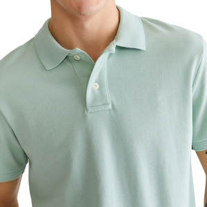 Hombres Casual Manga Corta Cuello Acanalado Deportes Golf Polo Camisetas Casual Streetwear Algodón Golf Polos - Product Image 2