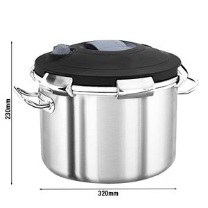Autocuiseur - Acier inoxydable - 18L - 320mm - Hauteur : 230mm - incl. Couvercle - Product Image 2