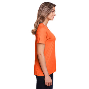 100% algodón Mujer cuello redondo Camisa ajustada manga corta Camiseta básica de verano - Product Image 6