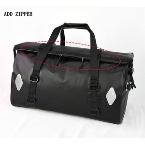 Bolsa de lona seca para motocicleta OEM, equipaje impermeable para montar en Aventura, logotipo personalizado, equipo de viaje duradero, capacidad de 55L, 66L, 77L - Product Image 6