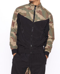 OEM logotipo personalizado hombres Casual último diseño personalizado hombres Slim Fit cremallera completa Camo V patrón chándal hombres Jogging traje chándal - Product Image 3