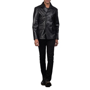 เสื้อแจ็คเก็ตหนังคุณภาพสูง ระบายอากาศได้ดี กันลม มีฮู้ด สำหรับผู้ชาย พร้อมปกตั้งและโลโก้ด้านหน้า - แฟชั่นใหม่สไตล์ไฮสตรีท ปี 2026 - Product Image 2