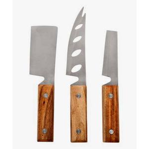 ชุดเครื่องหั่นชีสชุบเงินสเตนเลสสตีล,ชุดอุปกรณ์รับประทานอาหารแบบพับและพับได้หูจับสแตนเลสสตีล - Product Image 3