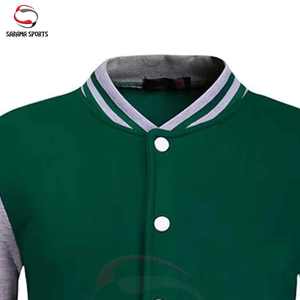 Nueva Chaqueta Bomber de Béisbol Varsity para Hombre, Tallas Grandes, con Logotipo Personalizado Bordado, Cierre de Cremallera, OEM, Venta al Por Mayor de Fábrica, Primavera - Product Image 2