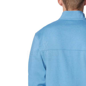 Sweat-shirt à demi-fermeture éclair 100% coton style décontracté pour hommes, couleur unie, vêtements d'hiver, sweats à capuche et sweat-shirts à la mode - Product Image 6