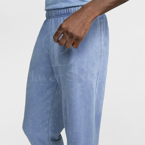 Pantalon de jogging décontracté pour homme, léger, en molleton de coton, coupe mi-haute, respirant, coupe-vent, avec cordon de serrage, style streetwear uni - Product Image 3