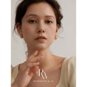 Orecchini a Cerchio Triplo in Oro Rosa con Diamanti e Zirconi, Oro 14K/18K, Stile Trendy per Matrimoni, Fidanzamenti, Feste o Regali - Product Image 2