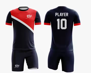 ชุดเครื่องแบบฟุตบอลแบบกำหนดเองของเยาวชนผ้าดูดความชื้นและชื่อผู้เล่น - Product Image 1