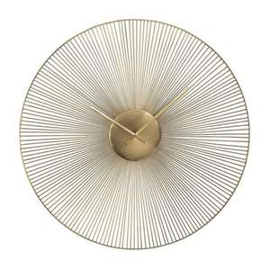 Gold Finished Wall Clock Handicrafts Wall <b>Decorative</b> Antique Clock Luxury Wall Decor Items Home Accessories - Product Image 3