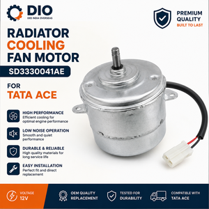 Moteur de ventilateur de refroidissement de radiateur Tata Ace 12V, moteur de ventilateur de refroidissement de moteur, pièces de rechange automobiles - Product Image 2