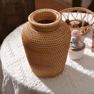 Low Price Smart <b>Pots</b> & Planters Garden Decor Rattan Planter with Iron <b>Stand</b> Large Floor Standing <b>Black</b> <b>Stand</b> - Product Image 6