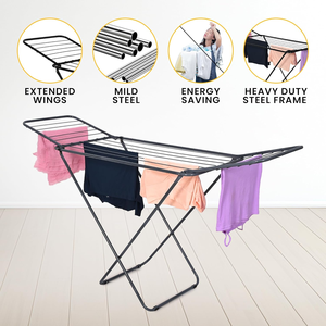 Parasnath winsome ขาตั้งผ้าสีเทา COLOUR-42ฟุตความยาวแห้ง, น้ำหนักเบา, ราวตากเหล็กอัลลอย20ราง - Product Image 4