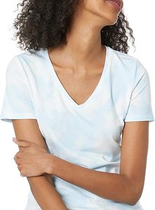 T-shirts minimalistes en coton à col en V pour femmes, doux et confortables, vente en gros de t-shirts pour femmes de Bangladesh Garments - Product Image 6