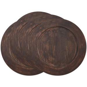 <b>Hot</b> Trending Greatest Quality Wood Serving Tray for Coffee Tea Fruit <b>Food</b> Dessert Modern Round Shape Square Shape - Product Image 2