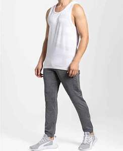 Custom Tank Top คุณภาพสูงกล้ามเนื้อพอดีผ้าฝ้าย 100% เสื้อกล้ามผู้ชายออกกําลังกายStreetwearเสื้อยืดที่กําหนดเอง - Product Image 3