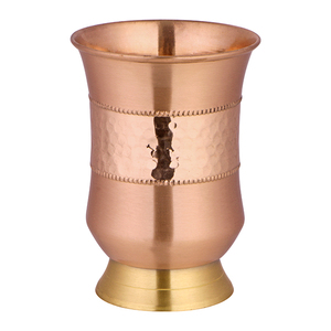 Best Selling Gorgeous look pure <b>Copper</b> tumbler glass <b>cup</b> for water decorated tumbler large custom for drinking ware - Product Image 1