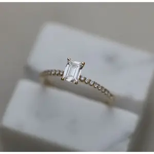 Anillo de Compromiso con Diamante Cultivado en Laboratorio de 0.50 CT, Colección de Anillos de Diamantes Elegantes - Product Image 3