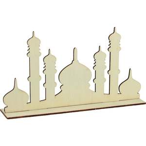 Elegante decoración de Ramadán de madera con diseño hecho a mano, ideal para puertas, ventanas y esquinas espirituales en el hogar - Product Image 6