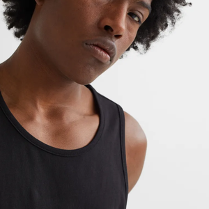 New Arrival Customize Men's Crew Neck Plain 100% Cotton Muscle Fitness Gym Singlet Men's <b>Stringer</b> <b>Vests</b> - Product Image 6