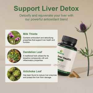 Bantuan hati tingkat lanjut | Milk Thistle, <span class=keywords><strong>Choline</strong></span> & Detox Blend | 60 Kapsul untuk membersihkan & kesehatan pencernaan - Product Image 6