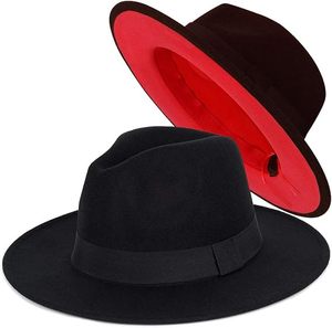 Chapeau Fedora en laine mélangée personnalisé avec doublure contrastée pour les marques de mode - Product Image 5