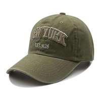 Casquette de baseball unisexe classique décontractée sportive imperméable en coton lavé, ajustée, avec broderie personnalisée, design rétro