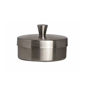 Recipiente para platos de mantequilla Accesorio de cocina tradicional Plato de queso de acero inoxidable con tapa mejores precios - Product Image 4