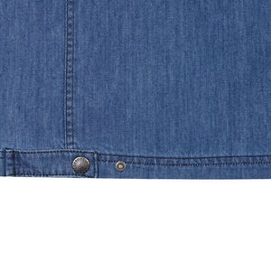 High Quality <b>Men's</b> Sleeveless Jean Jacket Blue <b>Denim</b> <b>Vest</b> Quick Dry Feature Windproof Custom Logo Printing Button Fastening - Product Image 3