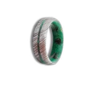 Bague de mariage personnalisable en acier damas, malachite brute, obsidienne, anneaux de mode, couteaux de qualité bricolage, fabricant OEM pour hommes - Product Image 1
