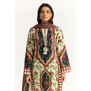 Conjunto de 3 Piezas para Mujer, Traje de Tela Estampada sin Coser, Colección SD-42150 - Product Image 1