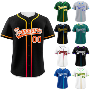 Vente chaude Vêtements Softball Jersey Maillots De Baseball Personnalisés En Gros Sublimation Plaine Blanc Maillot De Baseball T-shirt - Product Image 1