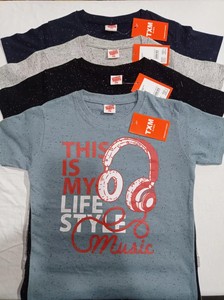 Nouveauté Ensemble garçon T-shirt personnalisable Look élégant Vêtement décontracté Motif imprimé Tricot doux 100% coton Séchage rapide - Product Image 4