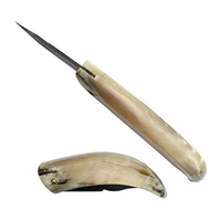 Damas acier plume motif couteau de chasse corne poignée cadeau pour ses produits tendance artisanat naturel