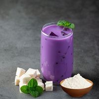 Poudre de lait au taro certifiée FSSC 22000, 20 kg, en sacs, ingrédients pour bubble tea par TOP INNO