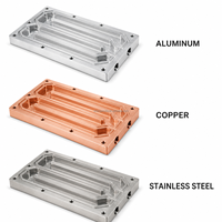 Plaque de refroidissement liquide usinée sur mesure par CNC, bloc de refroidissement à eau en aluminium, acier inoxydable, anodisé, zingué pour équipement industriel