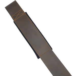 Correa de gimnasio de cuero de vaca Soporte altamente duradero y confiable para entrenamientos de levantamiento de pesas pesadas - Product Image 3