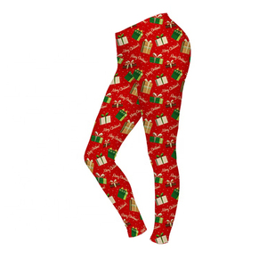 Leggings de Yoga de cintura alta para mujer de talla grande de fibra de algodón/bambú de alta calidad estilo sólido regalo de Navidad - Product Image 6