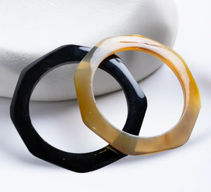 ชุดกำไลข้อมือเรซินทรงกลมดีไซน์เพื่อความรักธรรมชาติและสีดำ2แบบ - Product Image 3