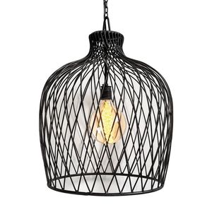 Lampe suspendue en métal Design tendance Forme ronde Couleur noire Meilleure qualité Style antique Lampe suspendue décorative pour hall - Product Image 5
