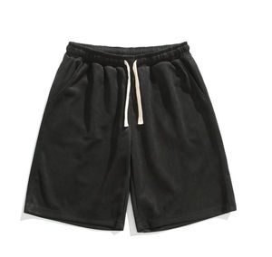 Shorts de sport décontractés pour hommes avec broderie personnalisée vente en gros de nouveaux shorts d'entraînement athlétiques en daim à la mode - Product Image 6