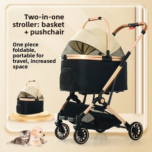 Passeggino Portatile per Animali Domestici, Rimorchio per Bicicletta per Cani e Gatti, Carrello Leggero Staccabile per Cani di Piccola Taglia, Viaggi all'Aperto - Product Image 5