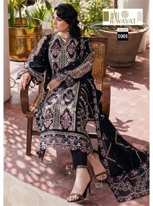 ชุดเดรสแฟนซีสไตล์โมเดิร์นชุดสูทซาลวาร์ผ้าไหมโรมันสีสวยจากอินเดีย - Product Image 3