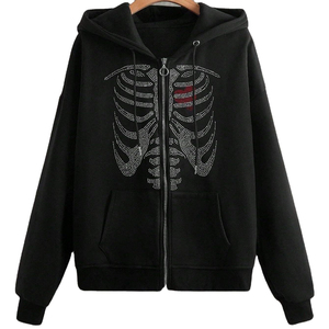 Made in Best Material Men Rhinestones <b>Hoodies</b> 100% Cotton Thermal Men's <b>Lightweight</b> Men Rhinestones <b>Hoodies</b> in Good Quality - Product Image 1