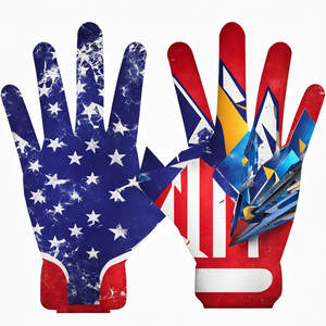 2025 personalizado nueva llegada al por mayor profesional de alta calidad guantes de fútbol americano cómodo Palma OEM/ODM diseño personalizado - Product Image 6