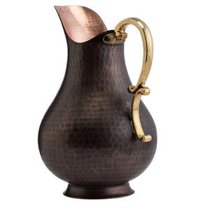 Luxuries Hand Painted Engraved Copper <b>Water</b> <b>Jug</b> Brass Handle Pitcher for Table Use an Home Decor Kitchenware Restaurant - Product Image 3