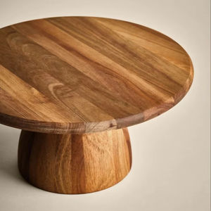 Support à gâteau en bois fait main, durable et populaire pour la maison, écologique, résistant à la chaleur et compatible lave-vaisselle - Product Image 1