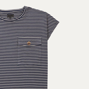 T-shirts à manches courtes rayés de haute qualité pour femmes été respirant coupe ample Logo personnalisé et Service OEM écologique - Product Image 5