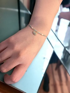 Bracelet en acier inoxydable plaqué pierres de zircon imitation perle DAFNI BIG PAZAR - Cadeau tendance fabriqué à Istanbul - Product Image 6