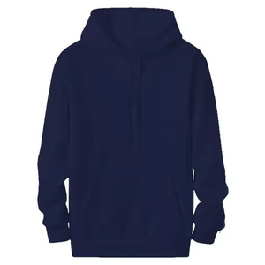 Sudadera con Capucha de Lana Cálida para Invierno, Estilo Urbano, Poliéster/Algodón Transpirable, Diseño Estampado Sólido, Talla Grande - Product Image 3